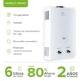 thumbnail image 2 of Boiler de Paso 1 Regadera 6Lts AVERA  C6LNAT Calentador de Paso Uso Exclusivo Gas Natural, 2 of 10