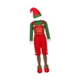 thumbnail image 3 of Disfraz de elfo navideño para adultos, con calcetines, accesorios para fotos, conjunto de ropa Para hombres M, 3 of 9