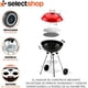 thumbnail image 3 of Parrilla BBQ Asador De Carbon Redonda Para Carne Asada Anafre Parrilla De Carbon Con Rejilla Facil De Limpiar Compacto De Acero Inoxidable (ROJO), 3 of 8