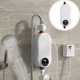 thumbnail image 1 of Calentador de agua eléctrico instantáneo de 3500 W para cocina y ducha | Calentamiento rápido en 3 segundos | Termostato sin tanque de 110 V con pantalla LED | Fácil instalación, tamaño mini, 1 of 6