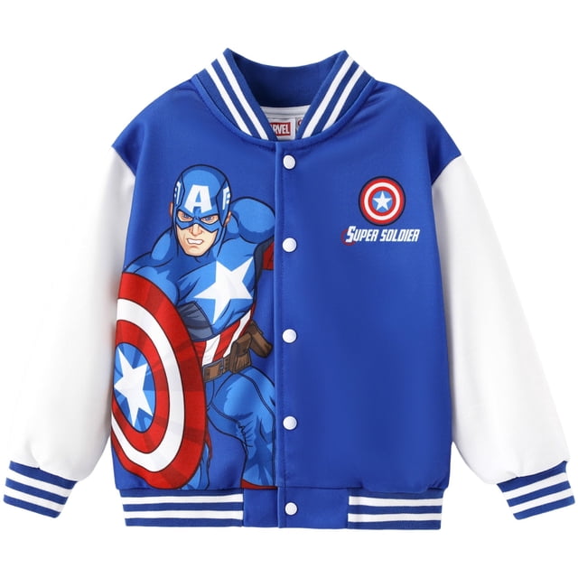 Chaqueta Disney Captain America Varsity para niños de 2 a 6 años