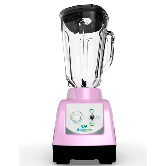 Licuadora Blueware 750 Watts 2 Vel Vaso Vidrio 2 Lts Rosa