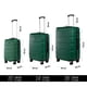 thumbnail image 3 of Juego 3 Maletas De Viaje Rigidas Ruedas 360 Bolsas De Viaje verde 1, 3 of 9