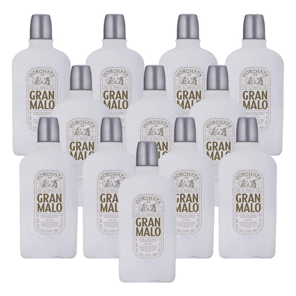 Pack de 12 Licor con Tequila Gran Malo Horchata 750 ml