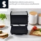 thumbnail image 3 of Parrilla Sandwichera Electrica Panini Antiadherente De Acero Gris, 3 of 8