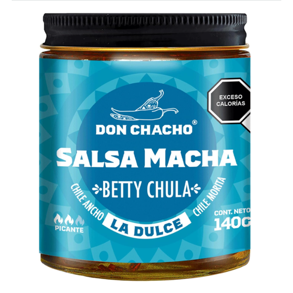 Salsa Macha Dulce Don Chacho "Betty Chula" Frasco de 140g