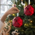 thumbnail image 1 of Colgante para árbol de Navidad | Adorno colgante de gema de plástico brillante | Adorno navideño para árbol, pared y mesa, 1 of 6