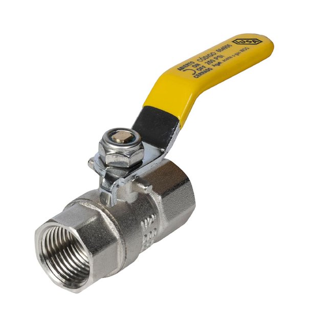 Válvula de Esfera IUSA 2" x 2" Roscable Maneral Tipo Palanca 300 PSI para Agua, Gas y Aceite