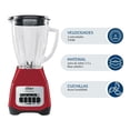 thumbnail image 4 of Licuadora Oster Soho Vaso de Vidrio 1.5 L con 550 Watts de Potencia Rojo, 4 of 5