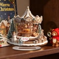 thumbnail image 4 of Christmas Acrylic Ornaments Set, Holiday Carousel and Castle Decor, Festive Home Display, Seasonal Tabletop Decorations, Winter Themed Accents, Lightweight Acrylic Christmas Decor for Mantel Shelf, 4 of 5