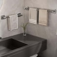 thumbnail image 1 of MTBLYS Barra para toallas de pared | Organizador de baño de aluminio espacial de alta resistencia | Toallero gris de 40 cm para toallas de mano y faciales, 1 of 8