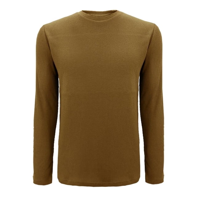Playera George Talla CH Cuello Redondo Manga Larga Lisa Bronce