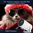 thumbnail image 4 of Magcubic Proyector 4K 1080P Compatible con WiFi y Bluetooth, Miniproyector Portátil, Llavero Automático, Cine en Casa Giratorio de 180°, HY300 Pro, 4 of 9