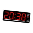 thumbnail image 4 of Reloj Digital LED, regalos con dos alarmas, decoración del hogar, , Reloj de escritorio, reloj de pared para dormitorio, mesa y sala de Número rojo, 4 of 8