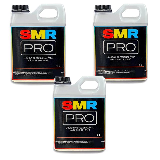 3 Liquidos para Humo Niebla SMR PRO Fragancia Neutro 1L