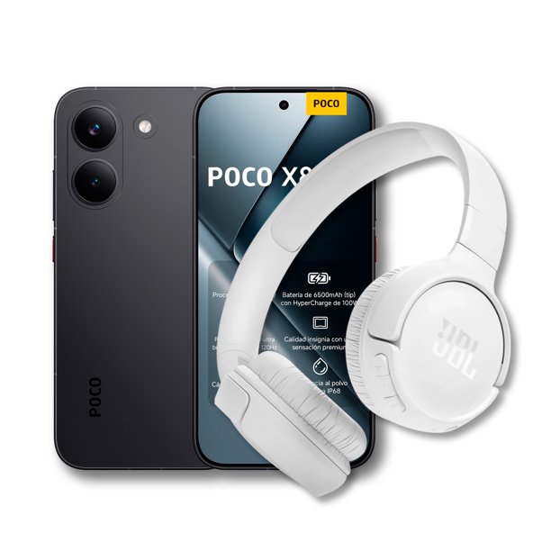 Smartphone Xiaomi Poco X8 Pro 8+512 GB Negro + Audífonos Desbloqueado