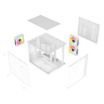 thumbnail image 3 of Gabinete XTREME PC GAMING Crystal Core Mini Torre 3 Fan ARGB 600W Blanco CDXT3700WT, 3 of 5