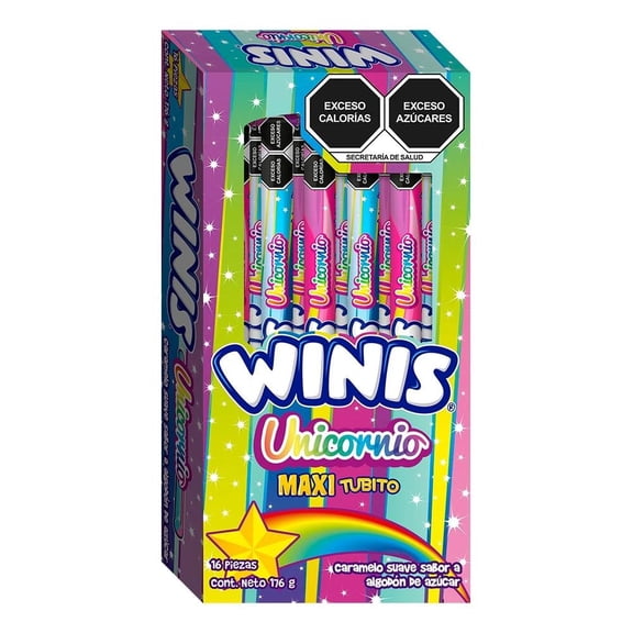 Caramelo suave Winis unicornio sabor algodón de azúcar 176 g