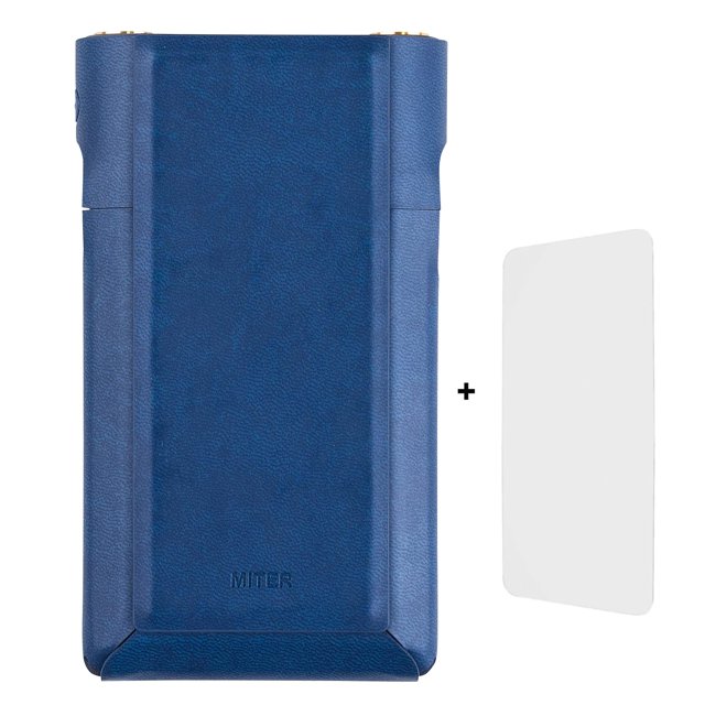 Funda MITER para Sony NW-WM1AM2/NW-WM1ZM2 en azul marino + Protector de pantalla