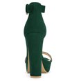 thumbnail image 4 of Sandalias de plataforma con correa de tobillo Allegra K de Tacón alto Mujer Verde 40, 4 of 7