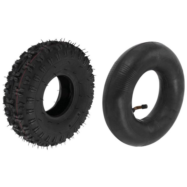 Tubo Interior 4,10/3,50-4, Tubo Exterior 4,10-4 para Jardín Rototiller Quitanieves Cortacésped Camión de Mano Carretilla Go Cart Kid