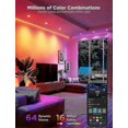 thumbnail image 2 of Smart Bulb Gu10 Rgbww, 400lm Dimmable Color Changing Bulb, Wifi Bluetooth Works With Alexa, Google Assistant (4pcs), 2 of 5