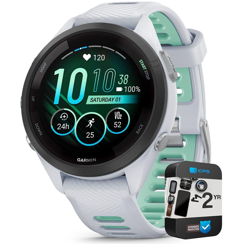 Reloj inteligente Garmin Forerunner 265S GPS con pantalla AMOLED de 1,3 pulgadas