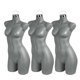 thumbnail image 1 of Atmos Homeware Maniquí de Dama | Exhibidor de Mujer 3/4 de Plástico de Alta Resistencia con Aro Metálico | Cuerpo Femenino para Ropa y Accesorios | Paquete de 3 Piezas color Gris, 1 of 5