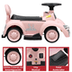 thumbnail image 5 of Montable Eléctrico para Niños 6v con Bastón Ajustable Luces Música Seguro Anticaídas Hasta 15 kg - Rosa, 5 of 8