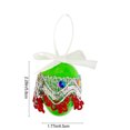 thumbnail image 3 of Colgante de huevo de Pascua con lazo | Decoración colgante de plástico de 6 cm para la búsqueda de huevos de Pascua, artículos de fiesta y rellenos de cestas | Apto para niños, reutilizable en azul,, 3 of 7
