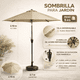 thumbnail image 2 of 2 Sombrilla Plegable 3 Mts Para Jardin Playa Camp Exterior. cafe, 2 of 9