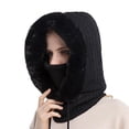 thumbnail image 1 of Gorro de lana Zulema con Bufanda para mujer Negro, 1 of 7