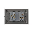 thumbnail image 4 of Placa Con 1 Apagador De Escalera Y 1 Contacto Lucek FlatPack 6 negro, 4 of 4