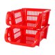 thumbnail image 1 of 2 Racks Apilables de Plastico Rojo, 1 of 2