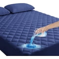 thumbnail image 1 of Cubre colchón impermeable Amorosa ultra Suave para protección del colchón (Invidual Azul 100*190*45CM ), 1 of 4