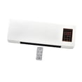 thumbnail image 4 of Calentador de pared pequeño, calentador eléctrico para espacios, temperatura ajustable, cómodo, espacio de calentamiento rápido de 2000W para oficina Blanco sólido, 4 of 9