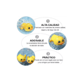 thumbnail image 2 of Juguetes de Baño Para Bebé + gorro Ducha Ajustable + cepillo Champú colores, 2 of 4