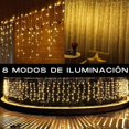 thumbnail image 3 of Cascadas de luces LED Blanco Cálido 9mts 500 luces navideñas Dosyu DY-ICE500L-CSC, 3 of 9