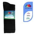thumbnail image 1 of Set de calcetas Fruit of the loom Para Niño Afelpado Anatómico Negro 5 Pares Talla G, 1 of 4