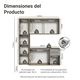 thumbnail image 3 of Mueble de Cocina Compacto 120cm Marrón/Gris Easy Madesa, 3 of 10