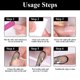 thumbnail image 3 of Uñas Postizas AHDSGJH Negras con Diamantes de Imitación para Mujer, 3 of 7