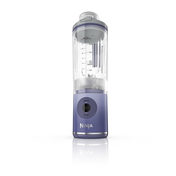Ninja Blast Max Licuadora portátil BC200LD Twist & Go, mezcla,Tritura hielo , 3 programas Auto-iQ, recipiente extraíble de 20 onzas (591 ml), apto para lavaplatos, Lavanda (Reacondicionada)