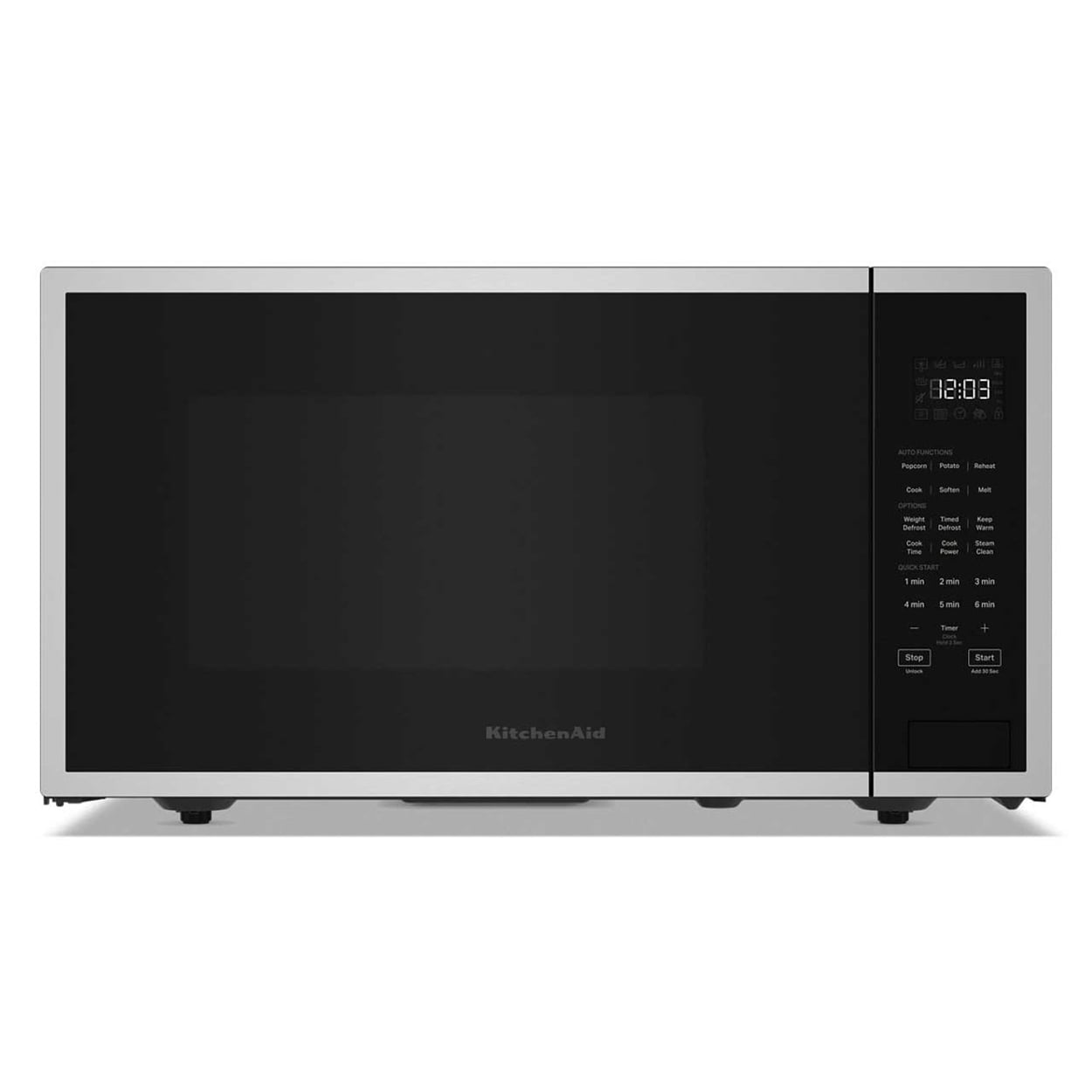 Microondas de Encimera KitchenAid KMCS324RPS con Steam Clean