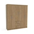 thumbnail image 1 of Ropero Closet 6 puertas y 3 cajones Color Madera Mobi, 1 of 4