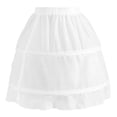 thumbnail image 2 of Crinolina de tul corto Sunnimix para niñas 2 Piezas Blanco, 2 of 8