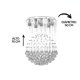 thumbnail image 5 of Candil de Cristal Cortado Gamalux Williams Krystal Esfera de 6 Luces, 5 of 5