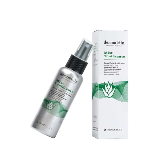 Spray Facial Antiedad Dermakiin con Agua de Hamamelis Aloe Vera y Ácido Hialurónico