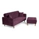 thumbnail image 5 of Sala Modular Sofá Cama Reversible De Lino Morado Modelo Avocata, 5 of 8