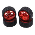 thumbnail image 1 of Llantas de aleación de aluminio Vogacara para coche de control remoto Wltoys 1/18 A949 rojo, 1 of 6