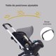 thumbnail image 2 of Carriola Para Bebé Starkids Polux Convertible Con Pañalera Negro Estrellas, 2 of 6